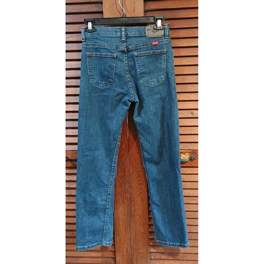 Wrangler Jeans Youth Size 14 Slim Classic Straight Girls Dark Wash